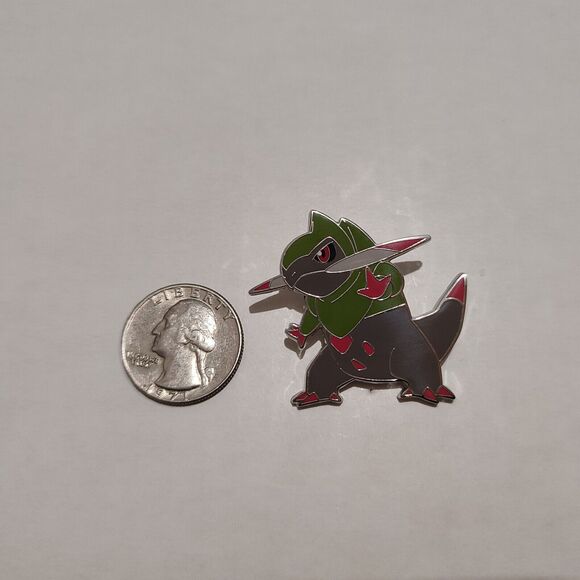 Pokemon Fraxure Enamel Pin Official Nintendo Collectible Lapel Pin Badge Figure - Picture 2 of 3